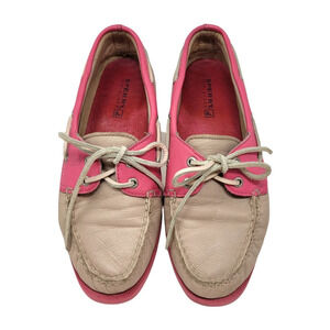 Pink and Tan Sperry Top-Sider Size 7.5